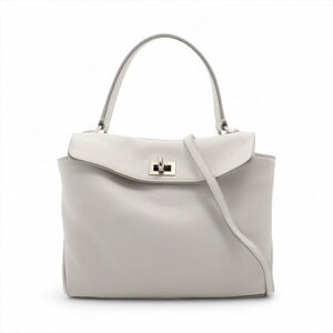 Balenciaga Rodeo Leather Handbag White